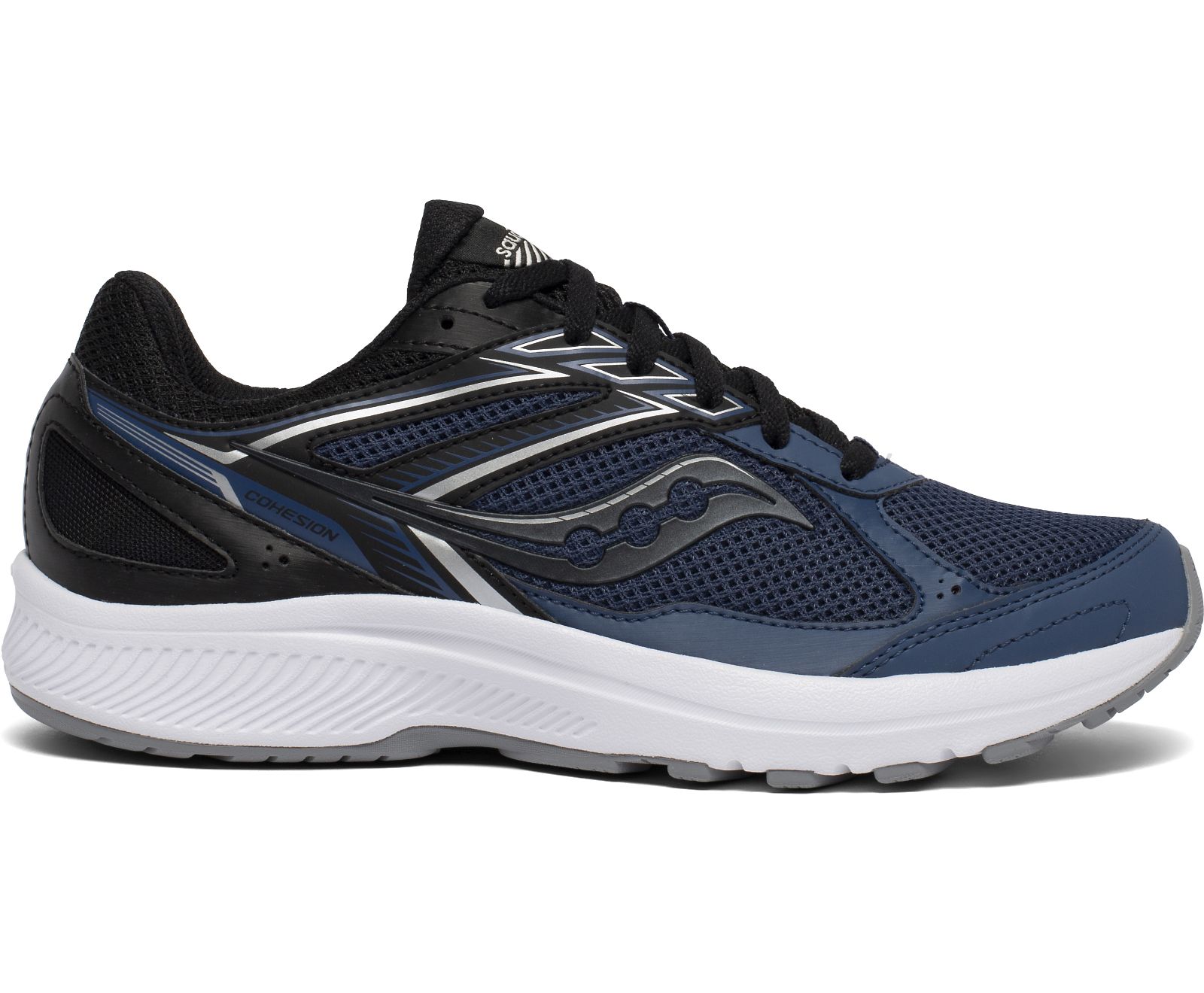 Men\'s Saucony Cohesion 14 Running Shoes Blue / Black | Singapore 452PJJQ